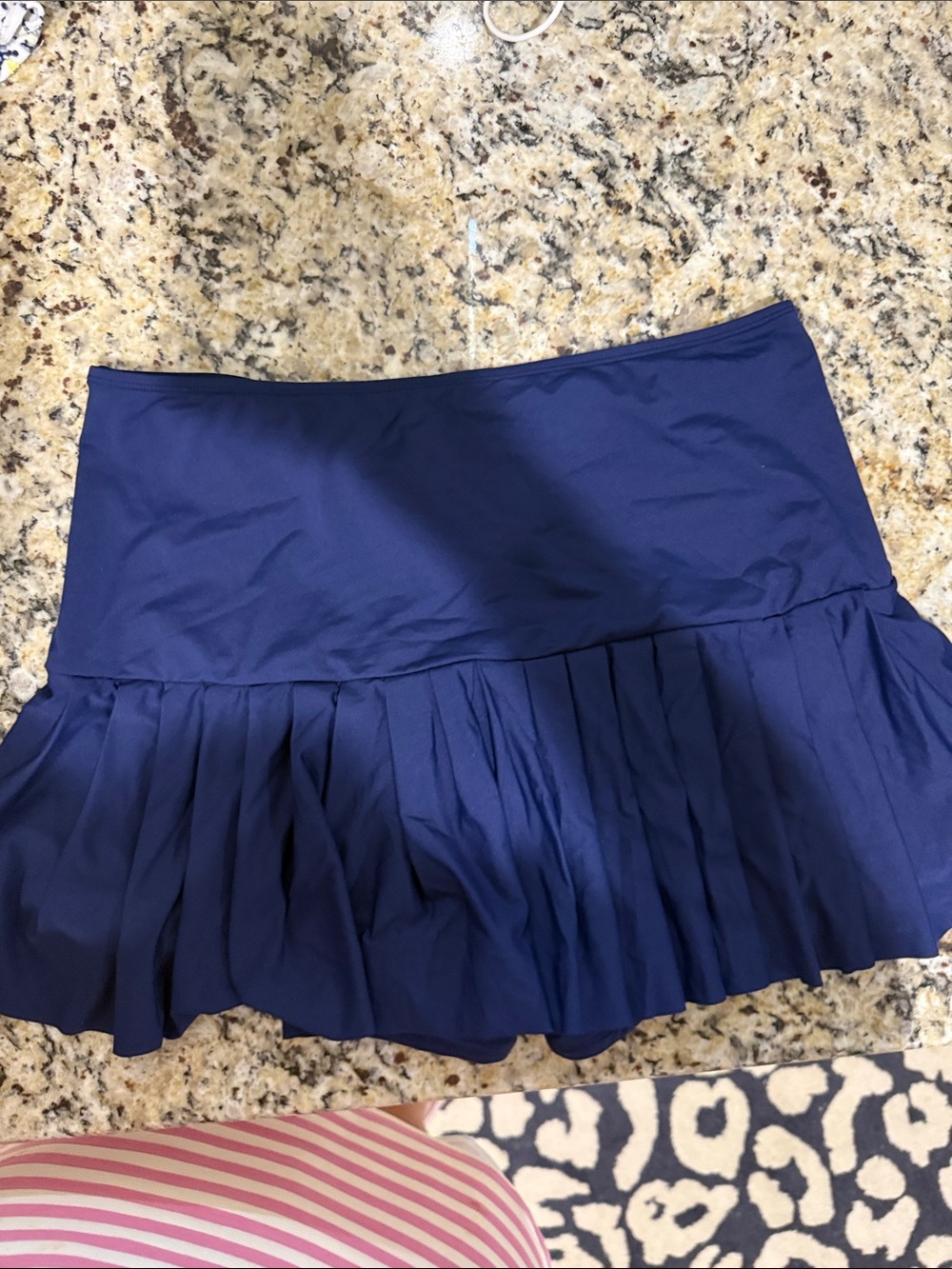 Beach House Navy Ruffle Swim Mini